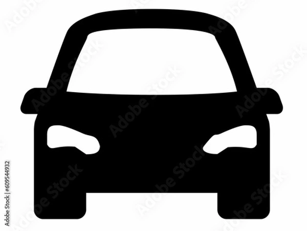 Obraz car icon on white background