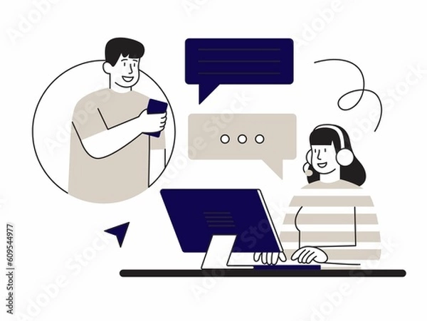 Obraz doctor working on computer