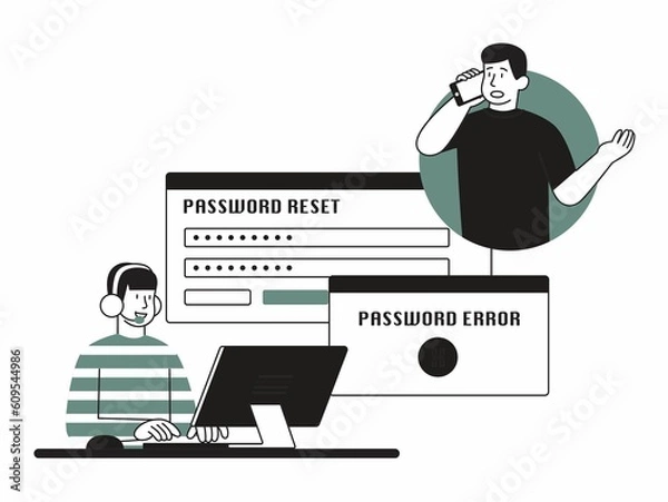 Obraz man with a laptop