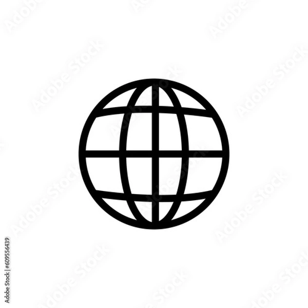 Obraz globe icon, earth icon, web icon