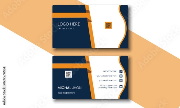 Obraz modern yellow and black business template 