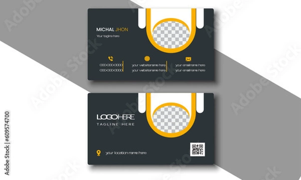 Fototapeta modern business card template and vector, template design.