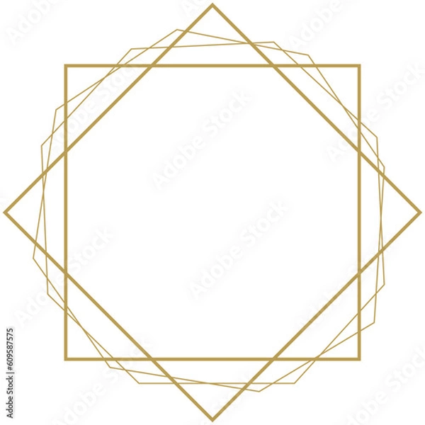 Fototapeta Geometric Frame Outline