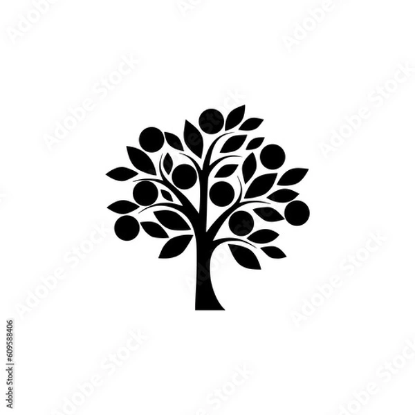 Fototapeta  Money tree icon isolated on transparent background