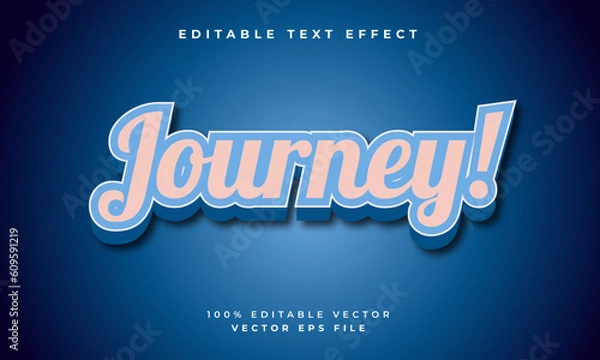 Fototapeta editable 3d style text effect template