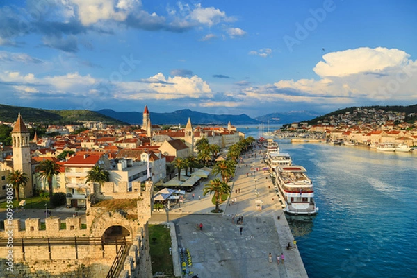 Obraz Trogir, Croatia in sunset