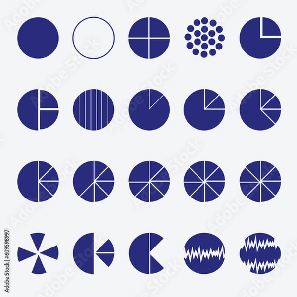 Obraz 20 circle set template design