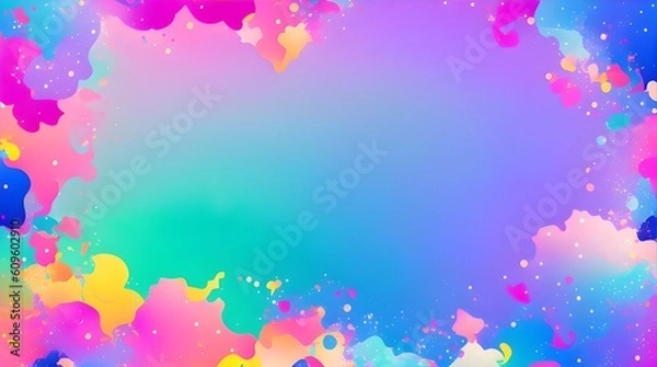 Fototapeta Illustration of an abstract pastel background in soft, soothing colours. Generative AI