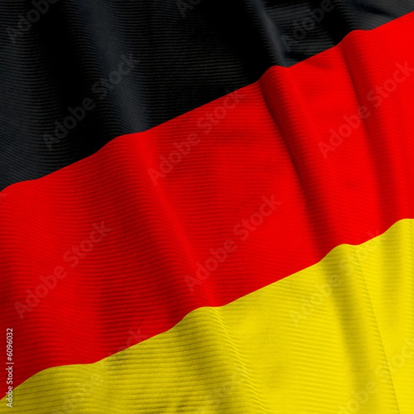 Fototapeta German Flag Closeup