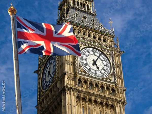 Fototapeta Big Ben and Union Jack