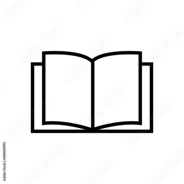 Obraz open book illustration, book icon