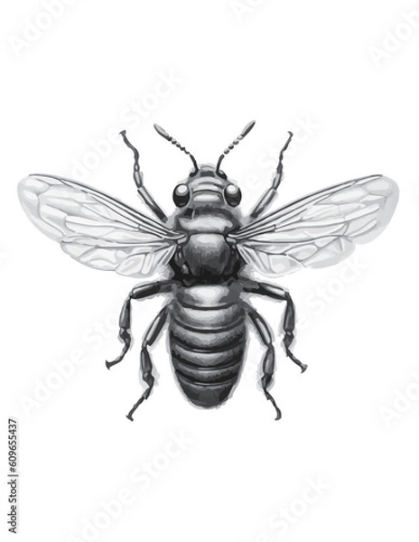 Obraz fly isolated on white background