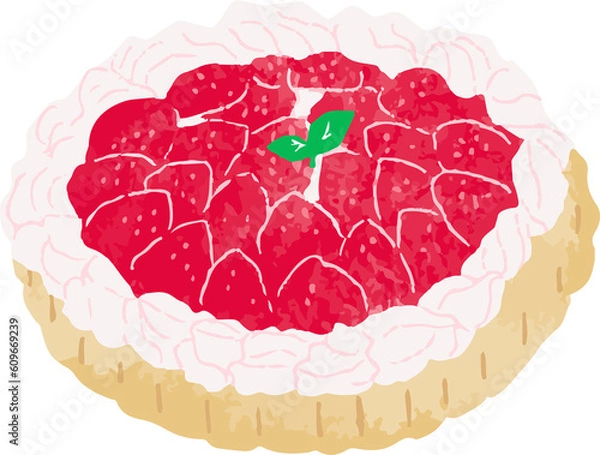 Fototapeta いちごのタルト