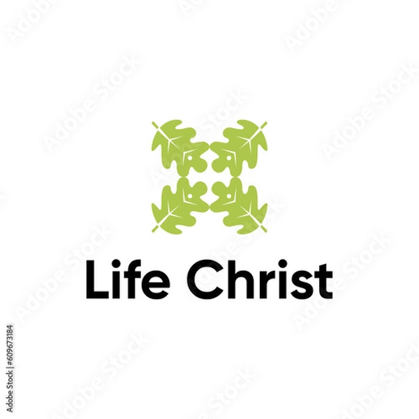 Obraz life christ logo
