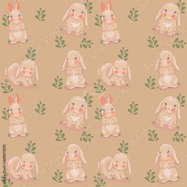 Fototapeta Bunny pattern