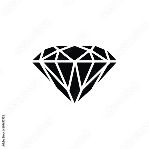 Fototapeta diamond on white background