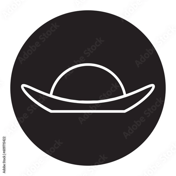 Fototapeta hats icon