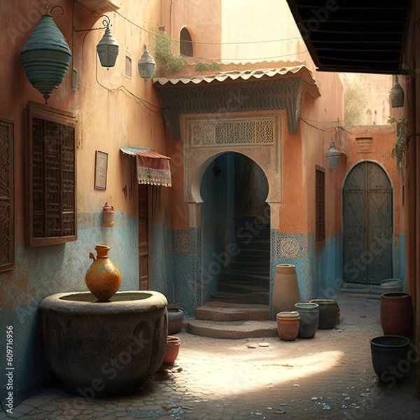 Obraz typical arabic street