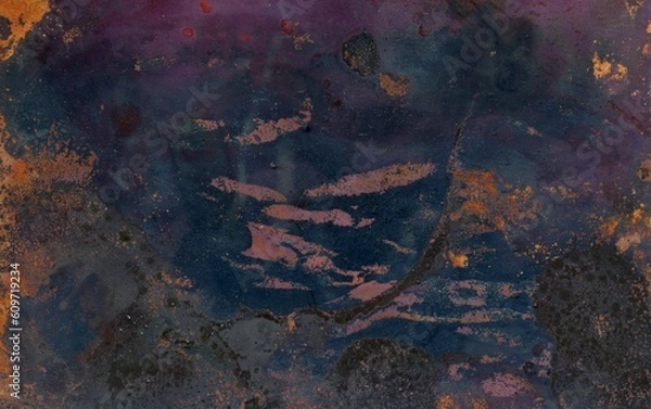 Fototapeta Abstract grunge background texture for multiple uses. High resolution photo Vintage texture of old oxidized copper with some spots and stains on it