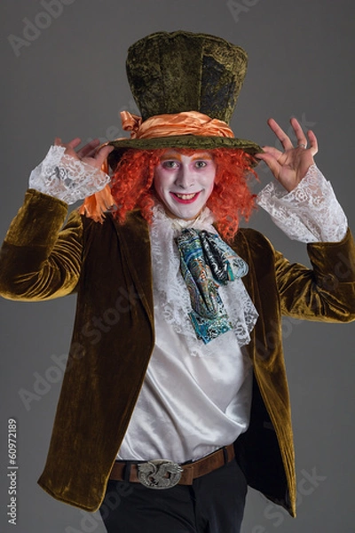Obraz Crazy hatter from wanderland character