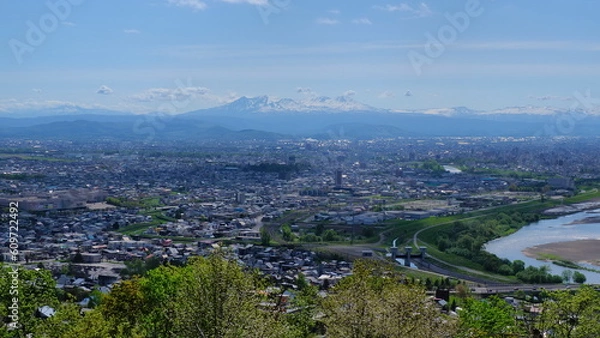 Obraz 旭川市嵐山展望台からの旭岳方向1