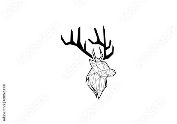 Obraz geometrc ilustration deer
