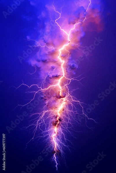 Obraz Lightning Strike, Generative AI