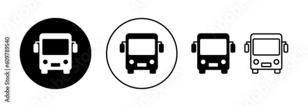 Obraz Bus icon vector for web and mobile app. bus sign and symbol. transport symbol