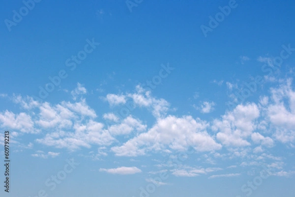 Fototapeta Blank sky surface with small clouds