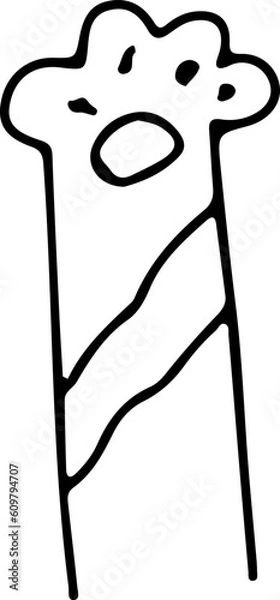 Fototapeta Cat Doodle