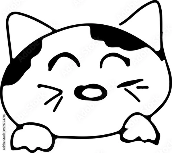 Fototapeta Cat Doodle