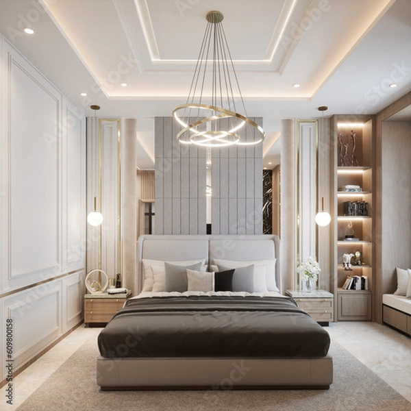 Obraz 3D Render Modern Interior Design 