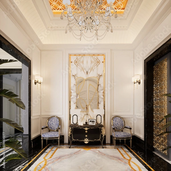 Obraz 3D Render Modern Interior Design 