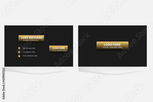 Fototapeta Business Card design template, Creative business card, Clean Business card, visiting cards, visit card, own, void, grab, bulletin, introduction, recruitment, id