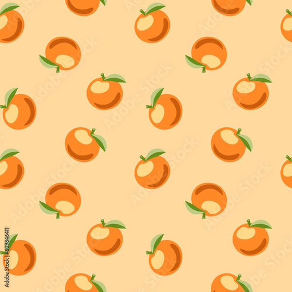 Fototapeta seamless background oranges