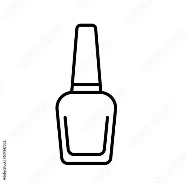 Fototapeta Cute nail polish outline icon