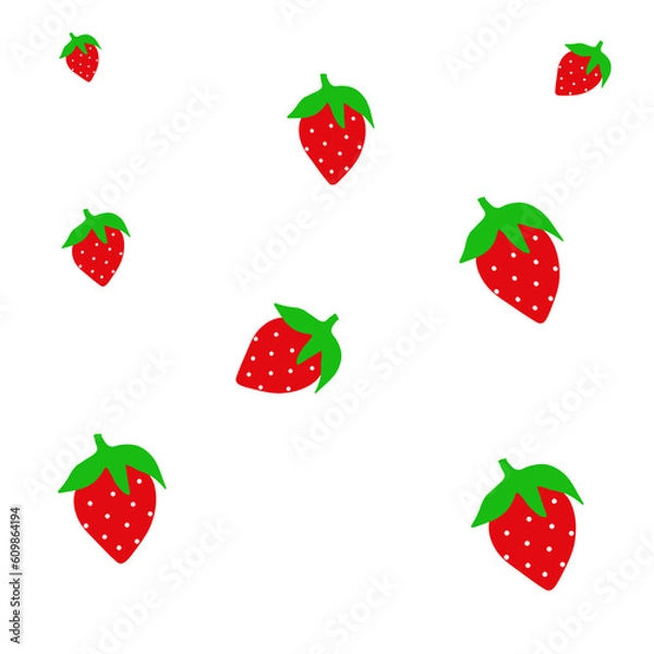 Fototapeta strawberry pattern