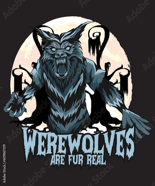 Obraz Halloween illustration design, illustration tshirt design,spooky illustration,fall illustration.