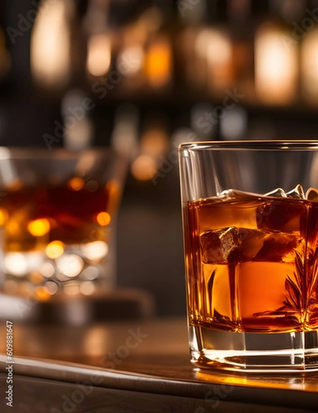 Obraz Elevated Whisky Experience: Indulge in the Finest Spirits, generative AI