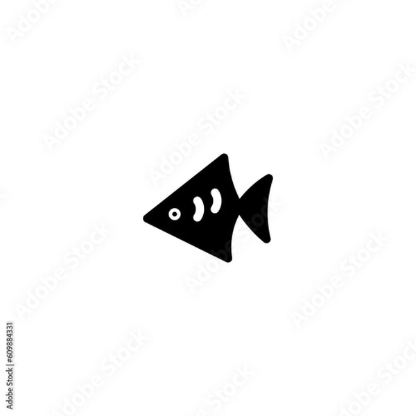 Fototapeta Animal Fish Sea Solid Icon