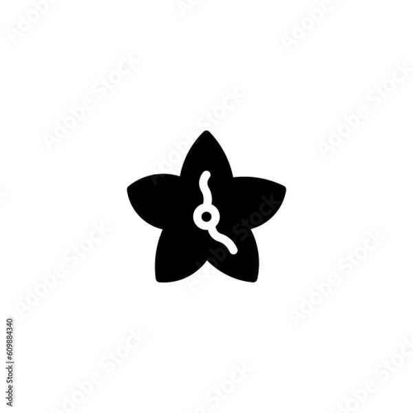 Fototapeta Sea Seafood Starfish Solid Icon