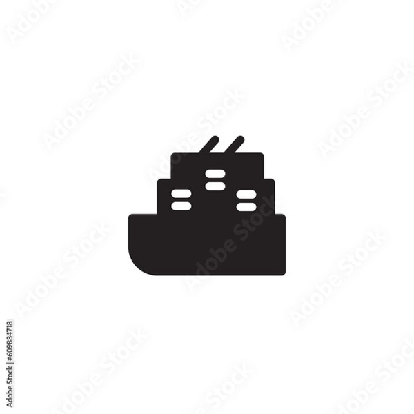 Obraz Liner People Refugee Solid Icon