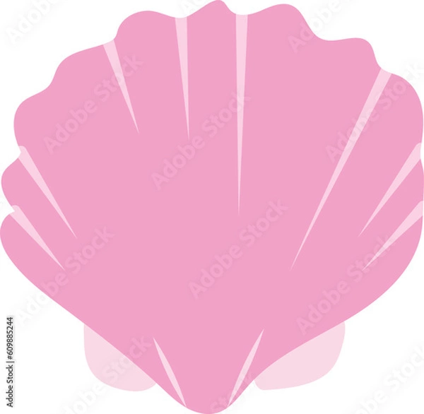 Obraz pink sea shell  Vector image or clipart