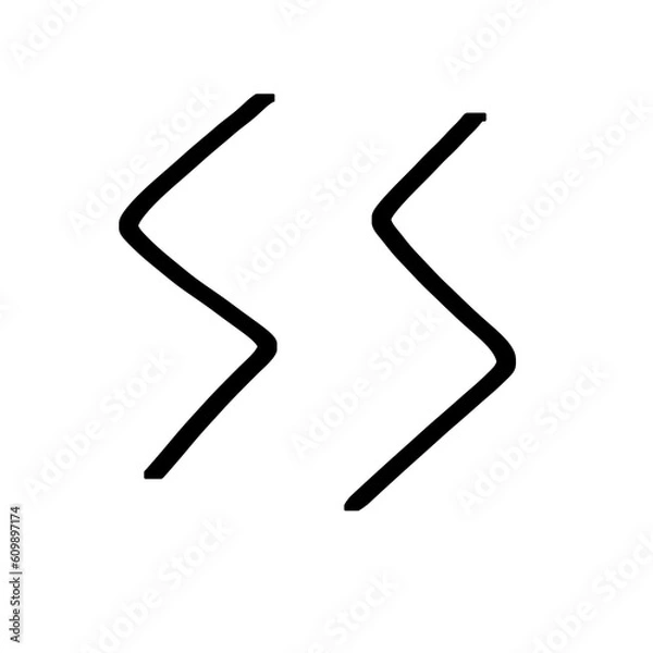 Fototapeta Thunder hand drawn 