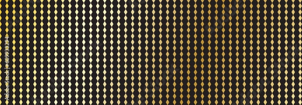 Obraz gold diamond shape pattern on black background