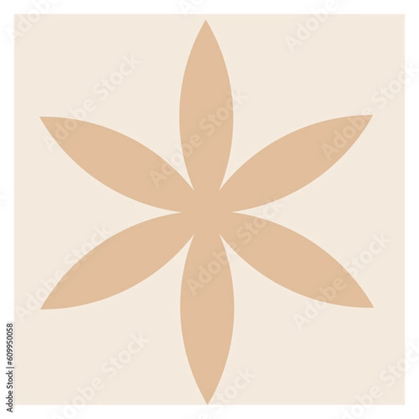Fototapeta Bauhaus geometric mosaic vector illustration. abstract background, design element. simple aesthetic retro design