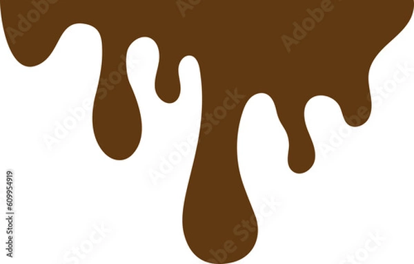 Fototapeta Melt Chocolate Elements Graphic