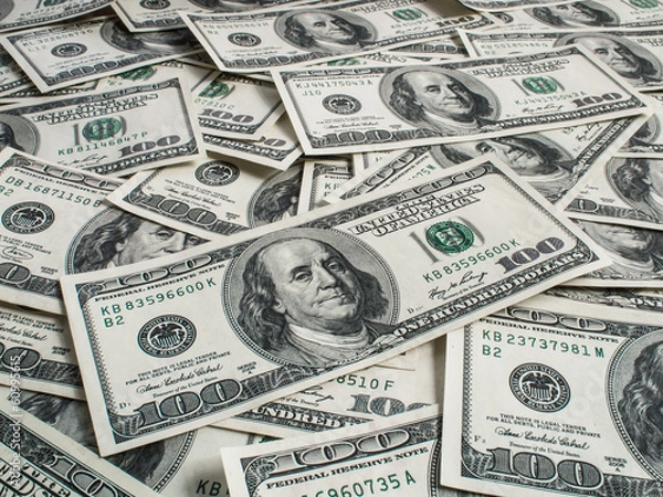 Obraz hundred dollars heap