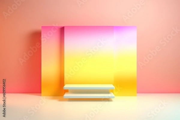 Obraz Background with stripes. AI generated art illustration.