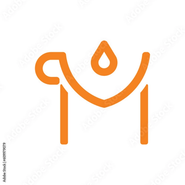 Obraz M logo coffee shop